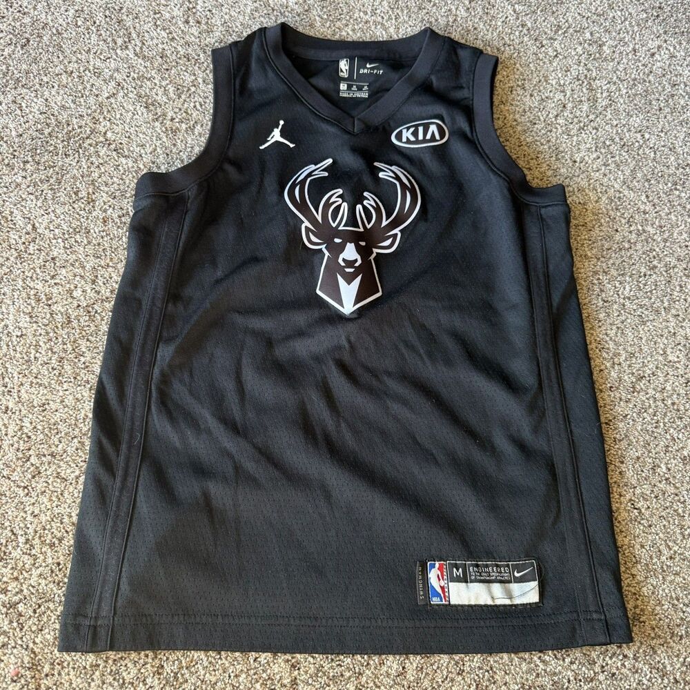 Giannis Antetokounmpo #34 Milwaukee Bucks Youth Nike Swingman Basketball Jersey